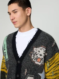 Strickjacke aus Woll-Mix AKKI