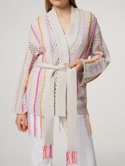 Strickjacke mit Baumwolle