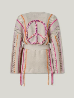 Strickjacke mit Baumwolle