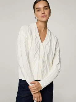 Strickjacke mit Baumwolle