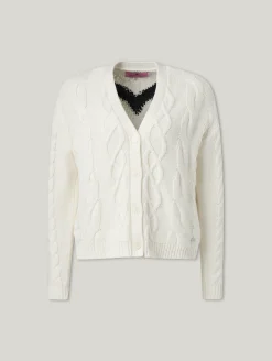 Strickjacke mit Baumwolle