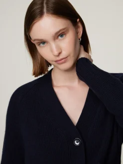 Strickjacke mit Cashmere