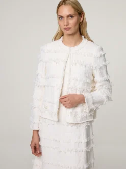 Strickjacke mit Fransen