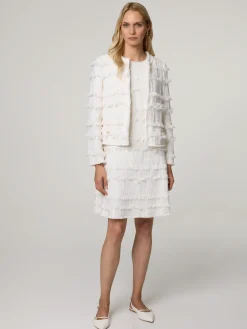 Strickjacke mit Fransen