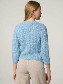 Strickjacke mit Lurex-Details