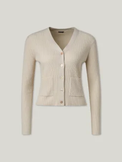 Strickjacke mit Merinowolle