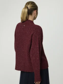 Strickjacke mit offenem Kragen