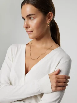 Strickjacke mit Seide