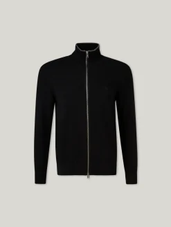 Strickjacke mit Stehkragen