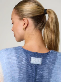 Strickjacke mit Streifen