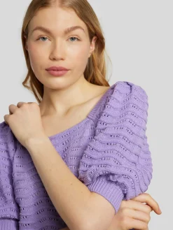 Strickoberteil aus Bio-Baumwolle