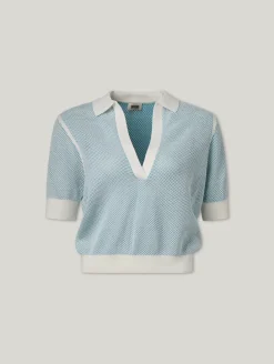 Strickpolo aus Baumwolle