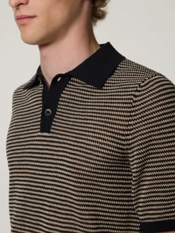 Strickpolo aus Baumwoll-Mix