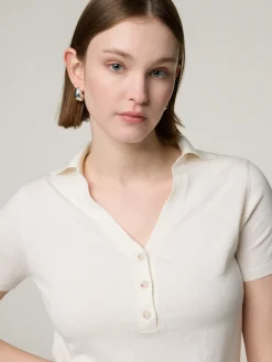 Strickpolo mit Kaschmir