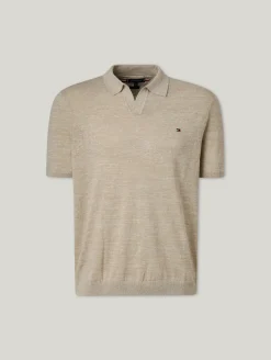 Strickpolo mit Leinen