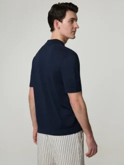 Strickpolo mit Leinen