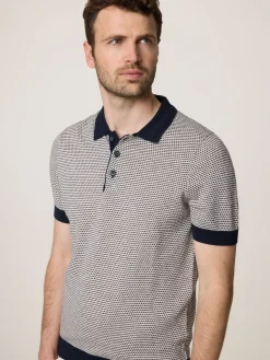 Strickpolo mit Leinen