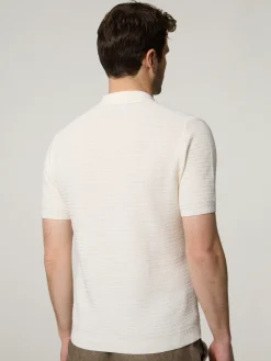 Strickpoloshirt aus Baumwolle