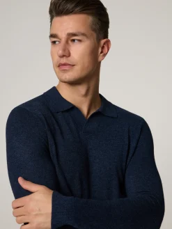 Strick-Poloshirt im Custom Fit