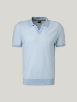 Strickpoloshirt im Regular Fit