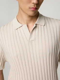 Strick-Poloshirt im Regular Fit