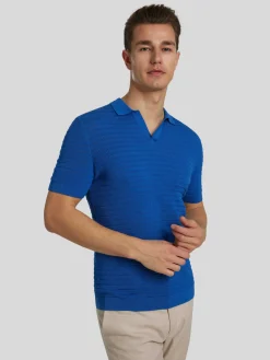 Strick-Poloshirt im Regular Fit