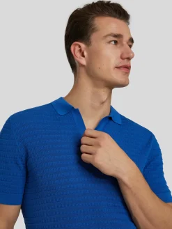 Strick-Poloshirt im Regular Fit