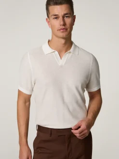 Strickpoloshirt im Regular Fit