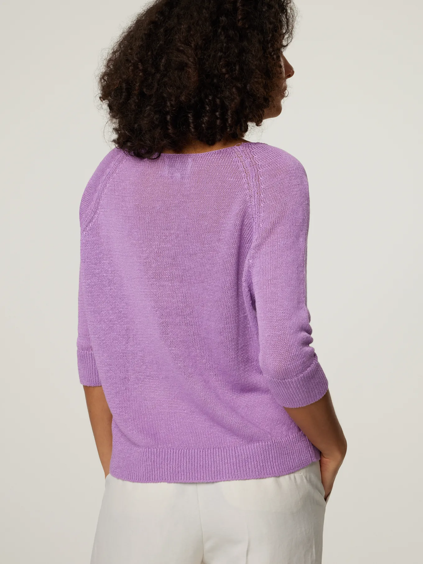 Strickpullover aus Leinen