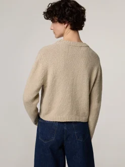 Strickpullover mit Baumwolle