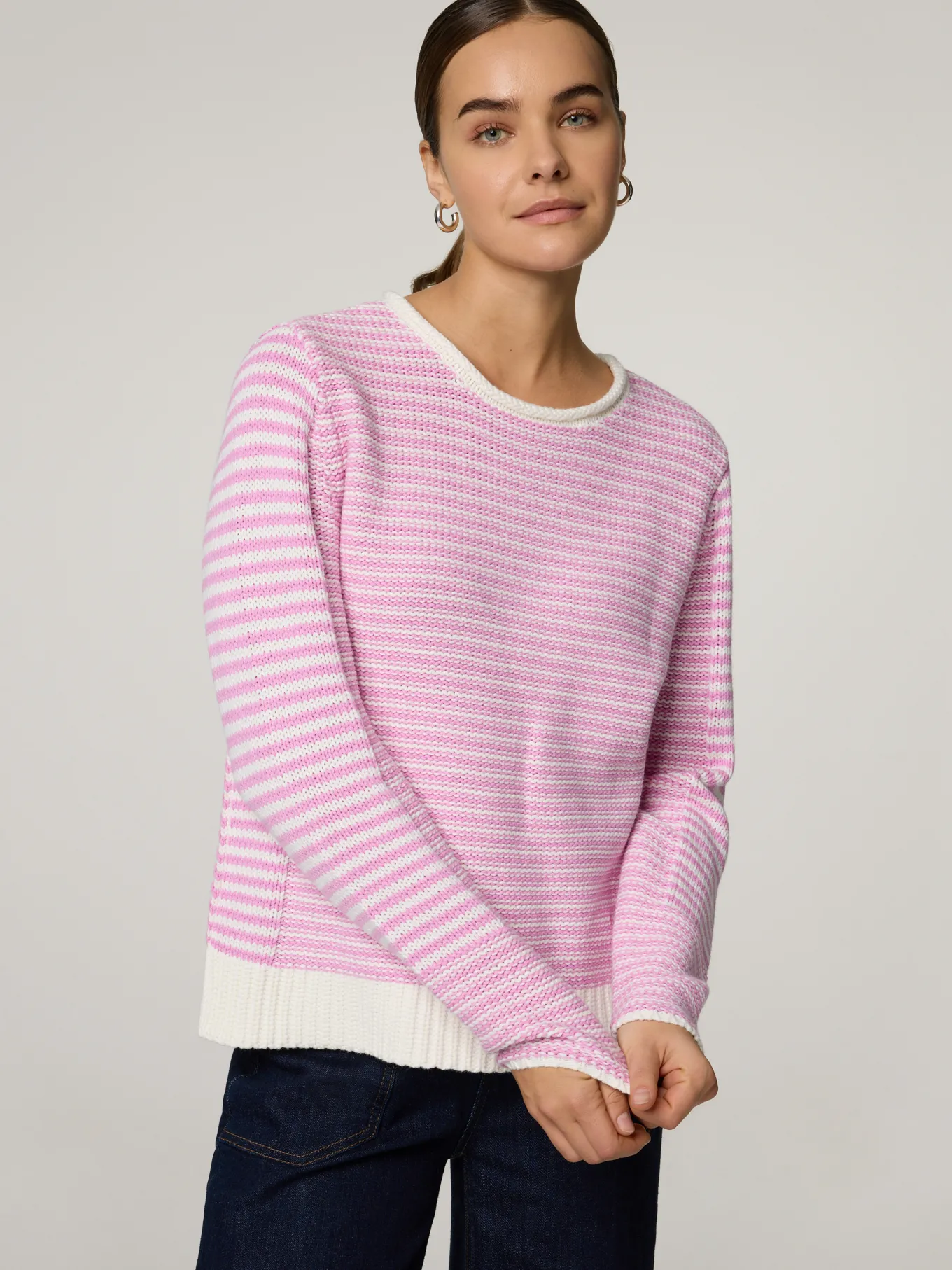 Strickpullover mit Baumwolle