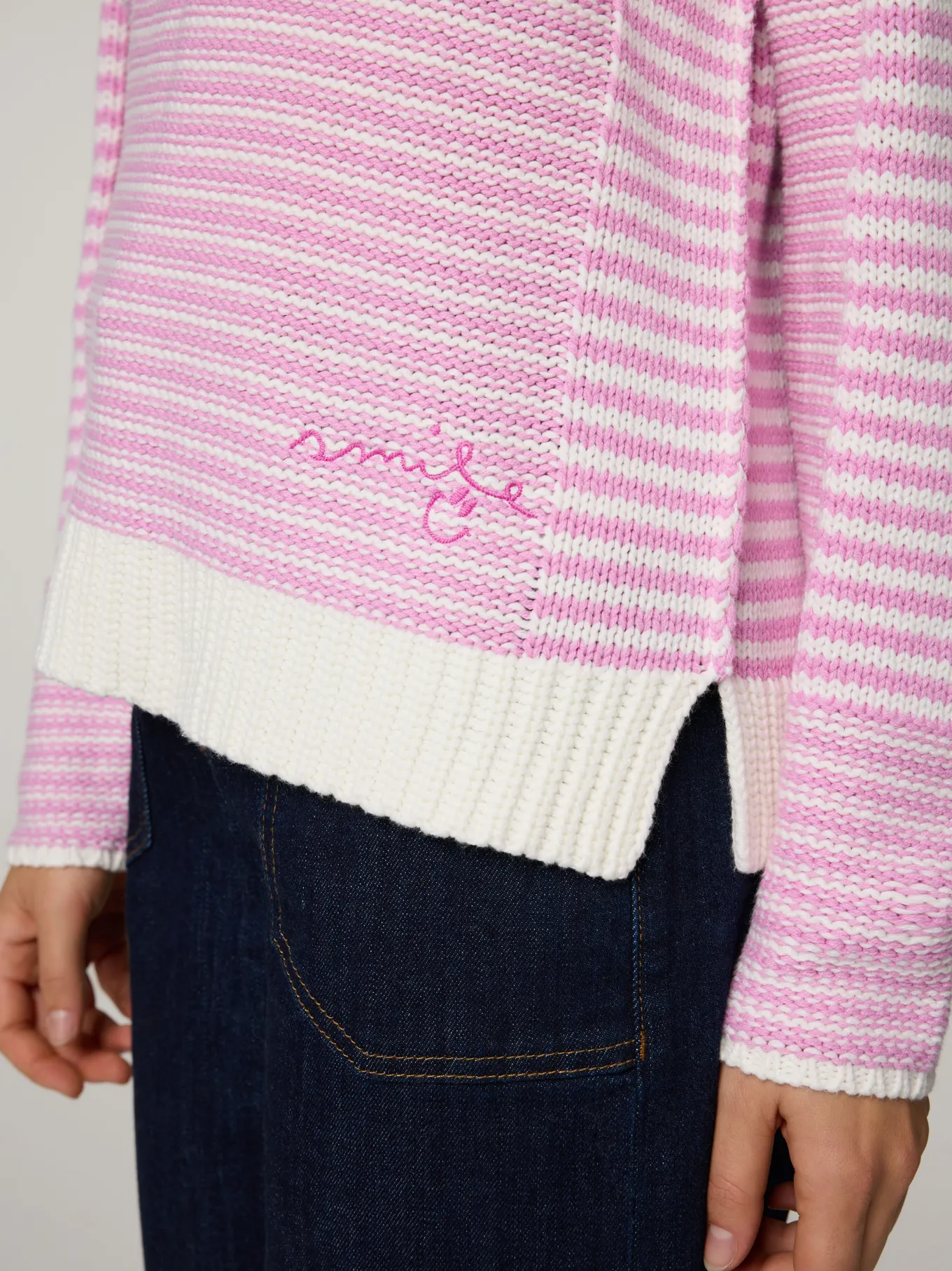 Strickpullover mit Baumwolle