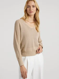 Strickpullover mit Glitzer