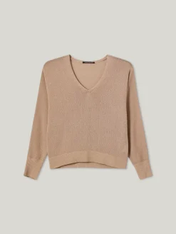 Strickpullover mit Glitzer