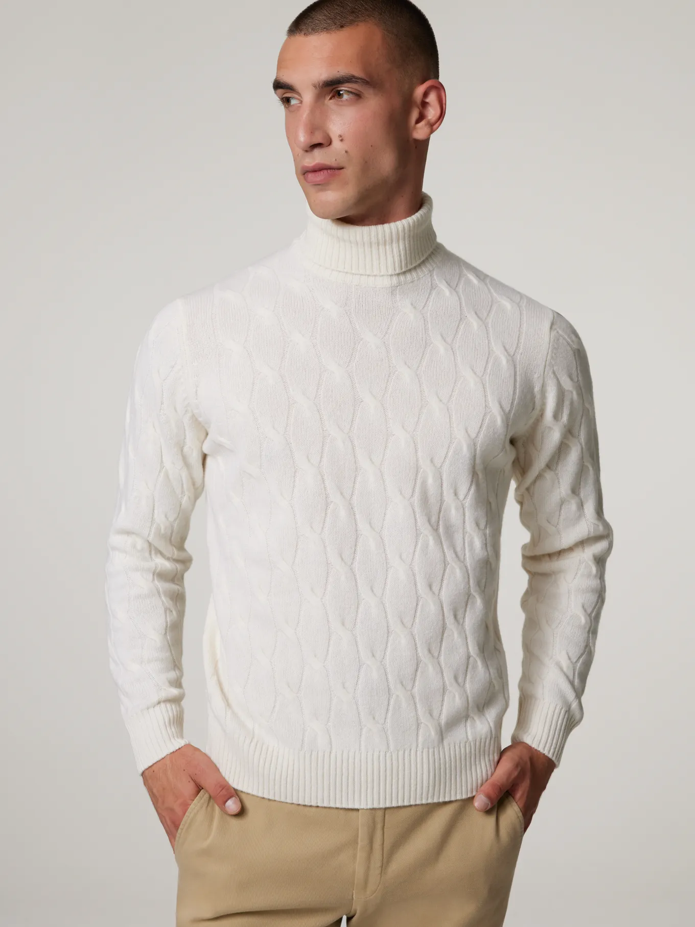 Strickpullover mit Kaschmir