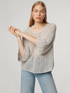 Strickpullover mit Leinen