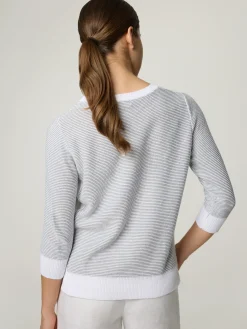 Strickpullover mit Leinen