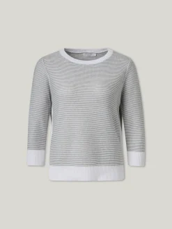 Strickpullover mit Leinen