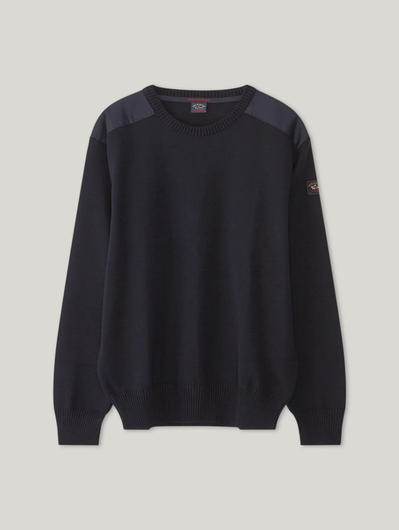 Strickpullover mit Patches