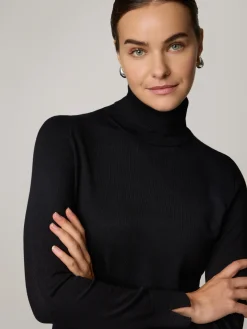 Strickpullover mit Rollkragen