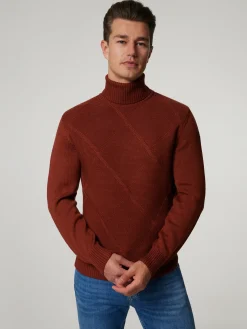 Strickpullover mit Rollkragen