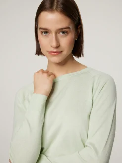 Strickpullover mit Seide