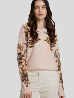 Strickpullover mit Strasssteinen