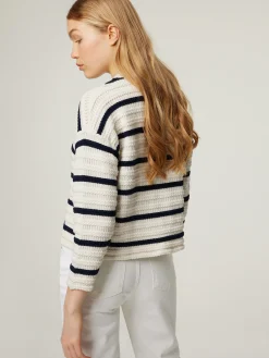 Strickpullover mit Streifen POZZO