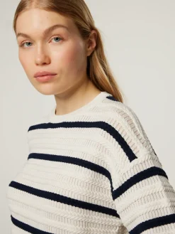 Strickpullover mit Streifen POZZO