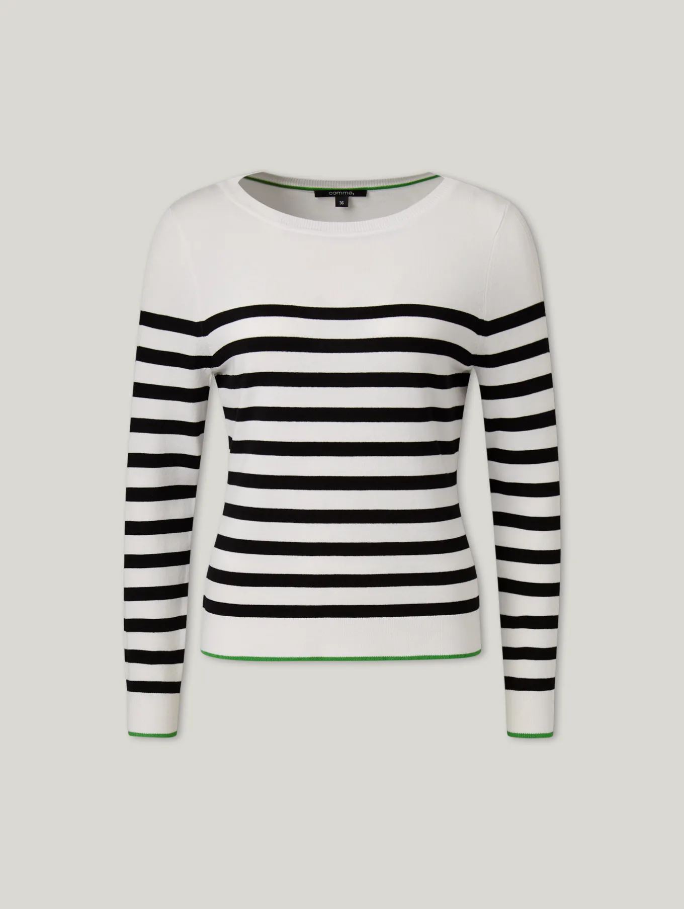 Strickpullover mit Streifen