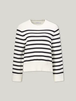 Strickpullover mit Streifen