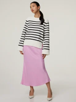 Strickpullover mit Streifen