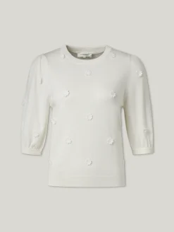 Strickshirt mit Applikationen