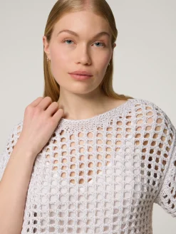 Strickshirt mit Glitzergarn